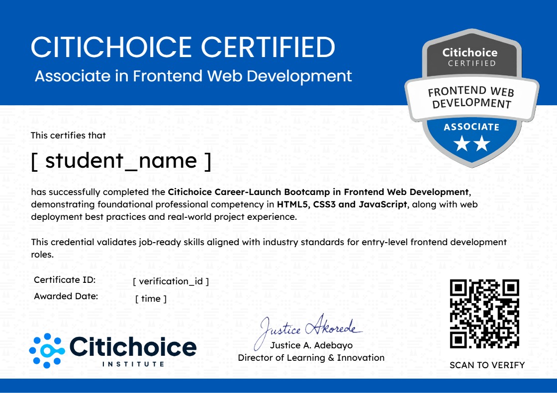 Certificate Preview